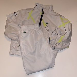 Lacoste Kids Matching Set - White and Yellow